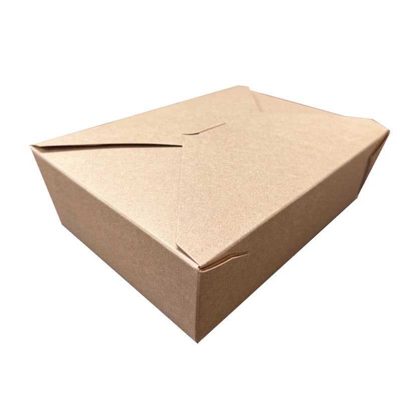 CCF 76OZ Paper Fold Meal Box - Kraft 200 Pieces/Case