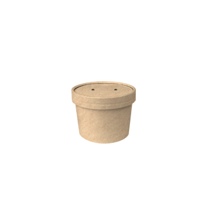 CCF 8OZ(D96MM) Soup Paper Container - Kraft 500 Pieces/Case