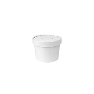 CCF 8OZ(D96MM) Soup Paper Container - White 500 Pieces/Case