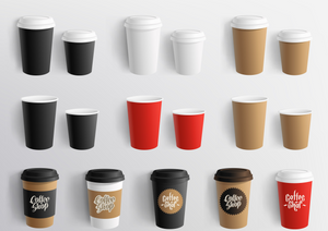 Custom Print PLA Lined Single Wall Paper Coffee Cups