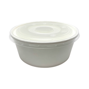 CCF 30OZ(D165MM) PP Plastic Flat Lid For Food Bucket - 600 Pieces/Case