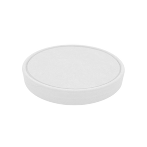 CCF 115MM Non-Vented White Paper Lid for 26/32oz Ice Cream Pint Cup   - 500 Pieces/Case
