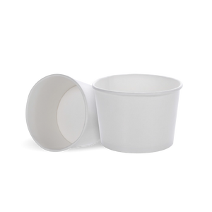 CCF 10OZ(D96MM) Ice Cream Paper Cup - White 1000 Pieces/Case