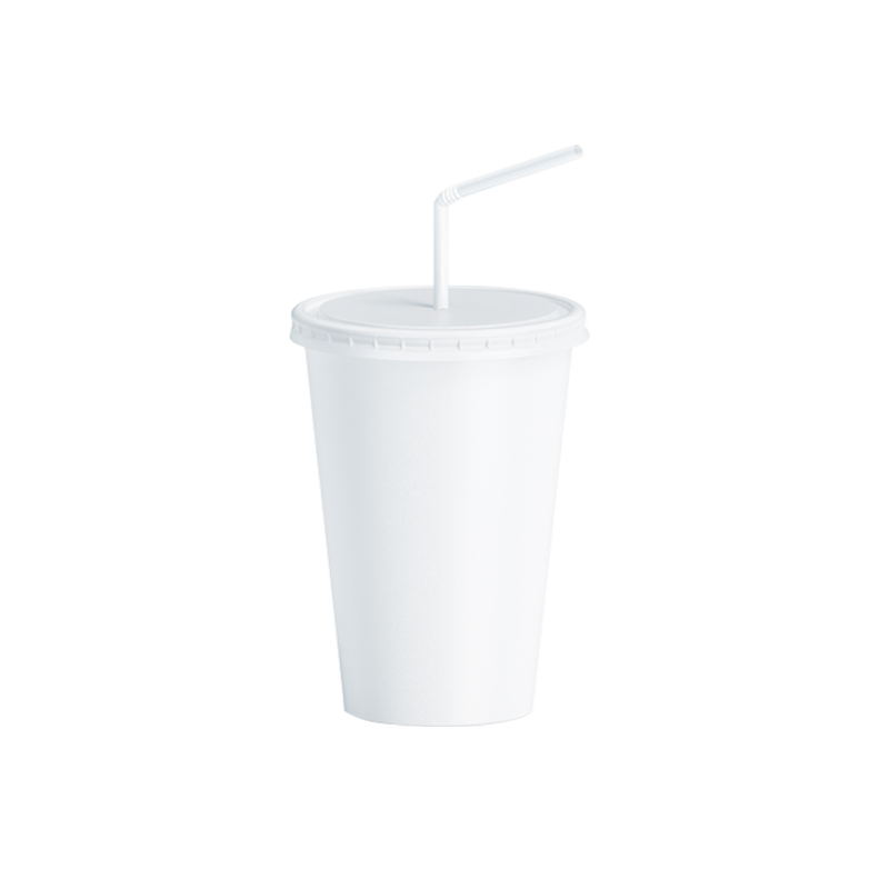 Plain Paper Soda Cups