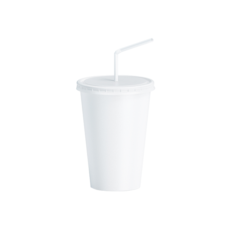 CCF 12OZ(D90MM) Paper Soda Cup - White 1000 Pieces/Case