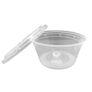 CCF 36OZ(D175MM) Premium PP Injection Plastic Soup Bowl with Lid - 120 Sets/Cases (Microwavable)