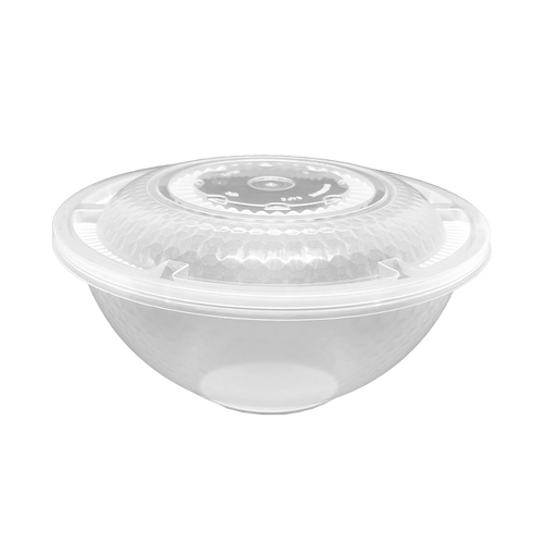 HCC PP Plastic Microwavable Soup Bowls with Lids, 150ct