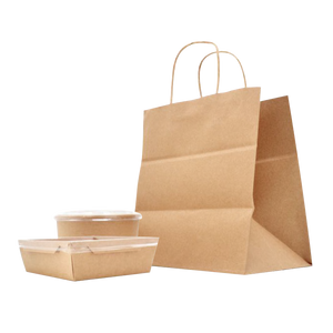 CCF ECO-friendly heavy duty kraft paper shopping bag #3 - 250 pieces/case