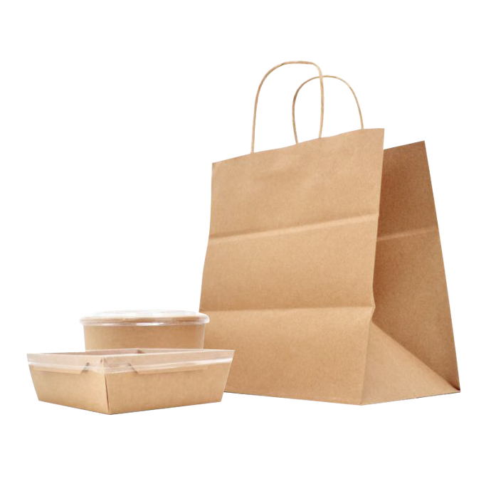 CCF ECO-friendly heavy duty kraft paper shopping bag #A - 300 pieces/case
