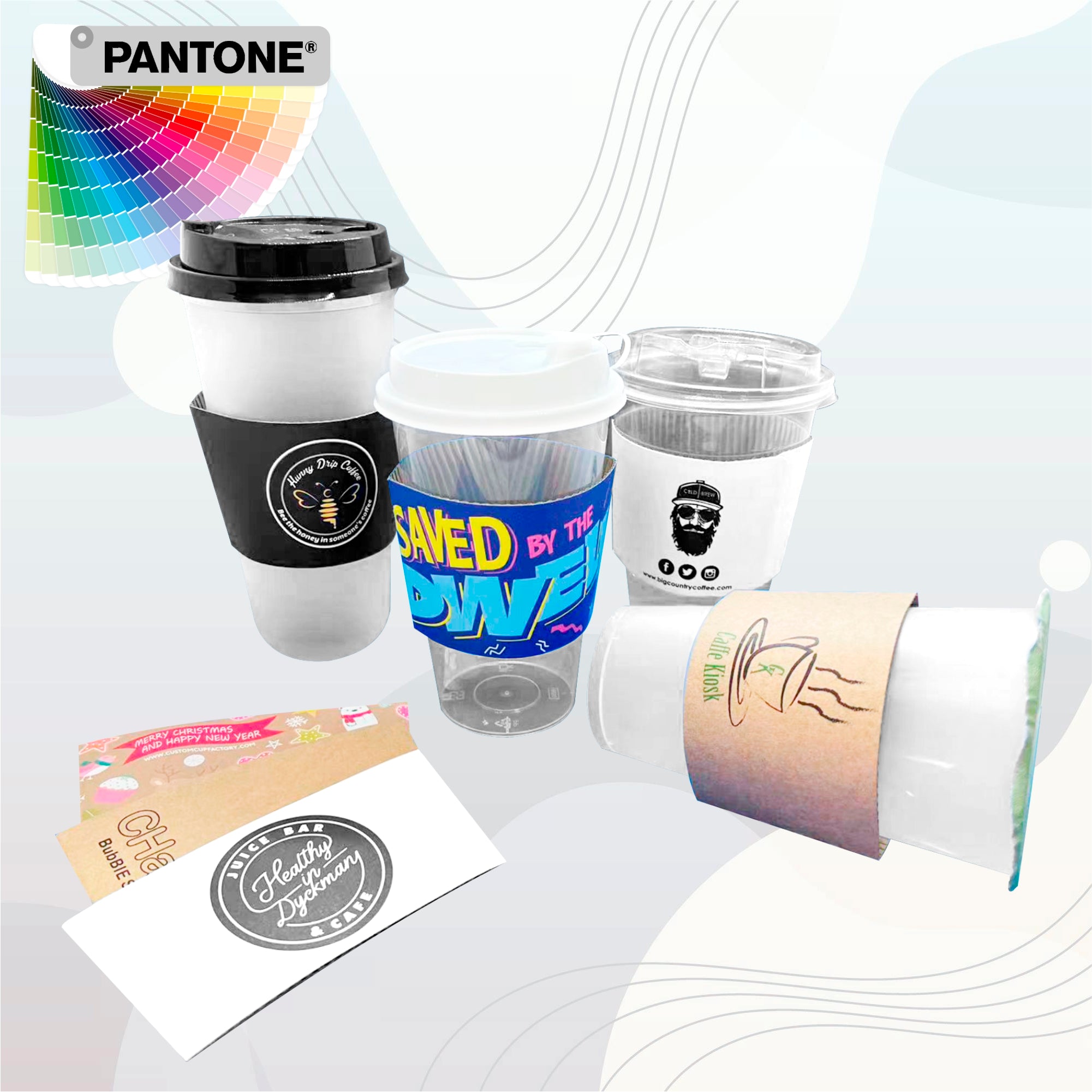 Customized Comfort Grip Cup Sleeves