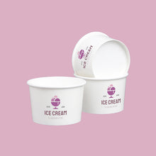 Load image into Gallery viewer, Custom Print PLA Lined Ice Cream Cups