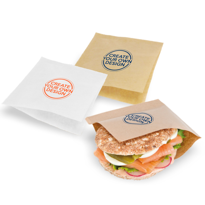 Custom printed greaseproof paper bag for food