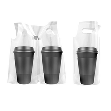 Load image into Gallery viewer, CCF Single drink cup carrier plastic bag -1000 pieces/case (made in USA ）
