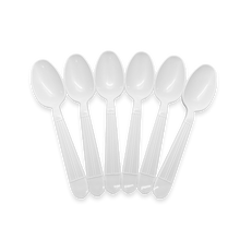 Load image into Gallery viewer, CCF Bulk Heavy Duty PP Plastic Spoon - White 1000 Pieces/Case