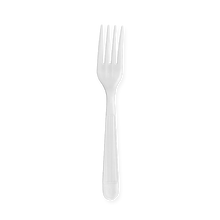Load image into Gallery viewer, CCF Bulk Heavy Weight PP Plastic Fork - White 1000 Pieces/Case