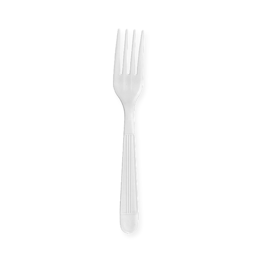 CCF Bulk Heavy Weight PP Plastic Fork - White 1000 Pieces/Case