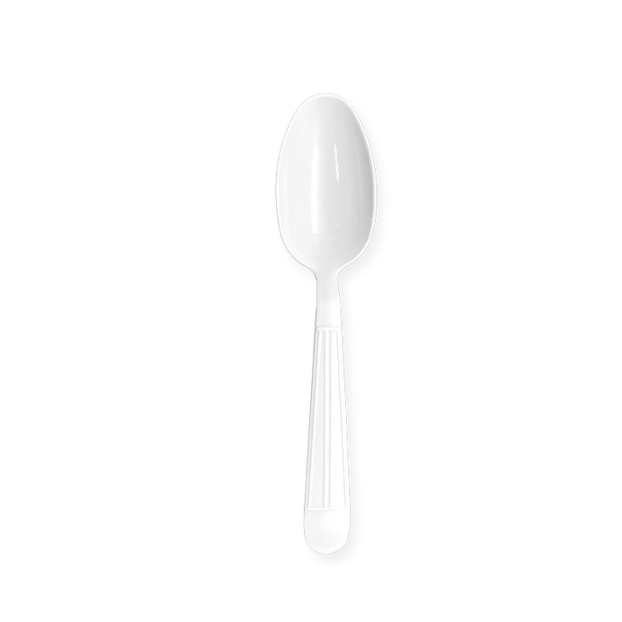 CCF Bulk Heavy Duty PP Plastic Spoon - White 1000 Pieces/Case