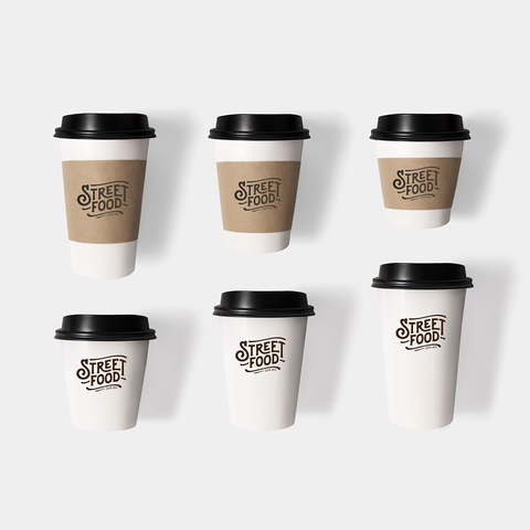 Custom Print Single Wall Paper Coffee Cups
