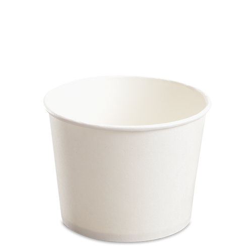 CCF 16OZ(D112MM) Soup Paper Cup (Hot/Cold Use) - White 1000 Pieces/Case