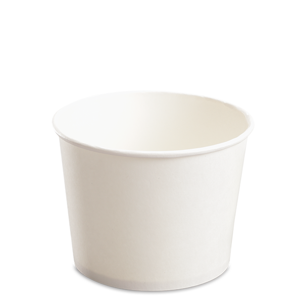 CCF 16OZ(D112MM) Soup Paper Cup (Hot/Cold Use) - White 1000 Pieces/Case