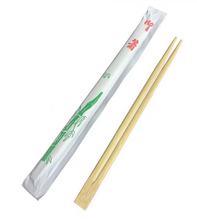 Load image into Gallery viewer, CCF Bamboo Chopsticks With Paper Wrap