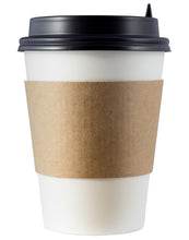 Load image into Gallery viewer, CCF Eco Friendly Disposable Corrugated  Kraft Sleeve For Drink Cup - 1000 Pieces/Case