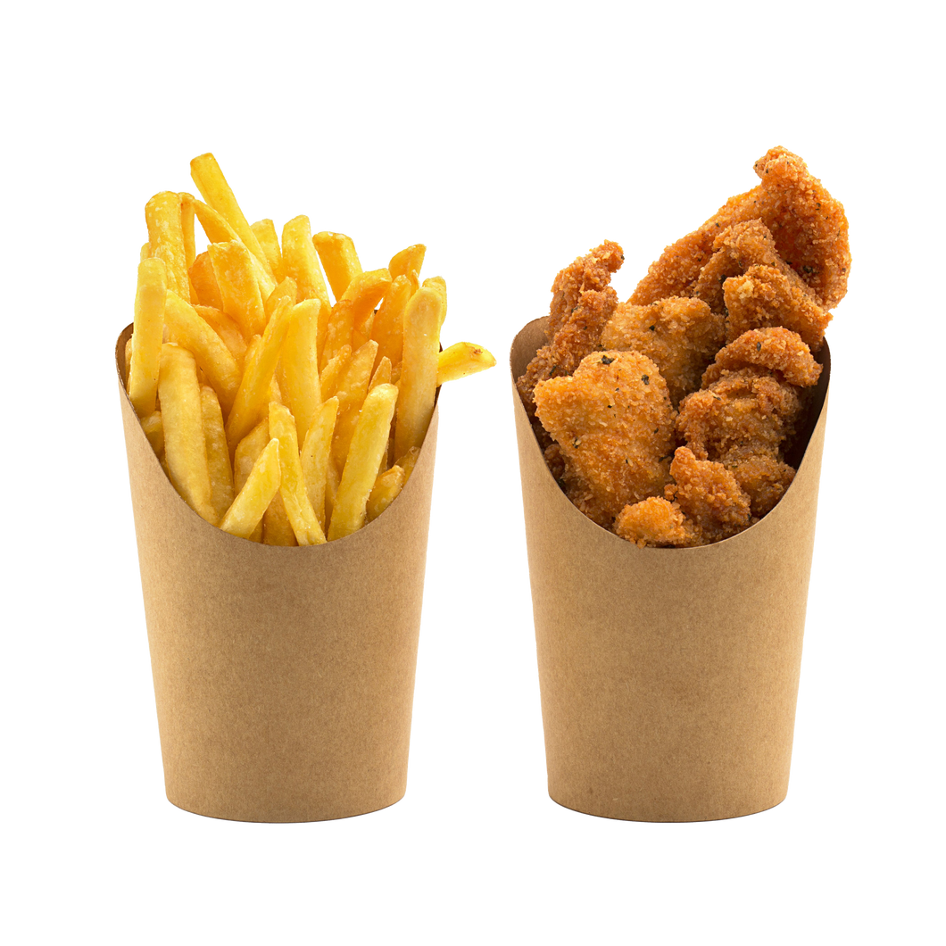 CCF 12OZ French fries/snacks Kraft paper holder - 1000 pieces/case