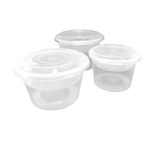 CCF 48OZ(D175MM) Premium PP Injection Plastic Soup Bowl with Insert & Lid - 50 Sets/Cases (Microwavable)