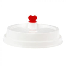 Load image into Gallery viewer, CCF 16-24OZ(D90MM) Premium PP Lid/Heart Stopper For PP Injection Cup - White 1000 Pieces/Case