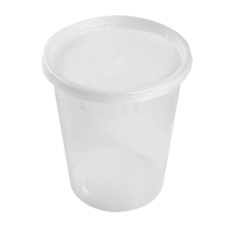 8 Oz [240sets] Plastic Deli Food Storage & Soup Containers With