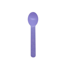 Load image into Gallery viewer, CCF Premium PP bio-base plastic wide handle dessert spoon- purple 1000 Pieces/Case