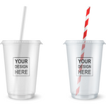 Custom Print PET Plastic Drink Cup