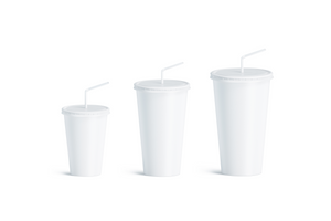 CCF 16OZ(D90MM) Paper Soda Cup - White 1000 Pieces/Case